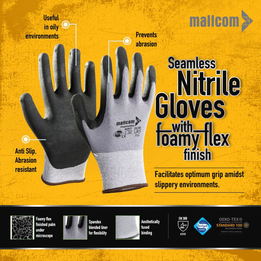 Application of M35NBV Seamless Nitrile Gloves Across Industries